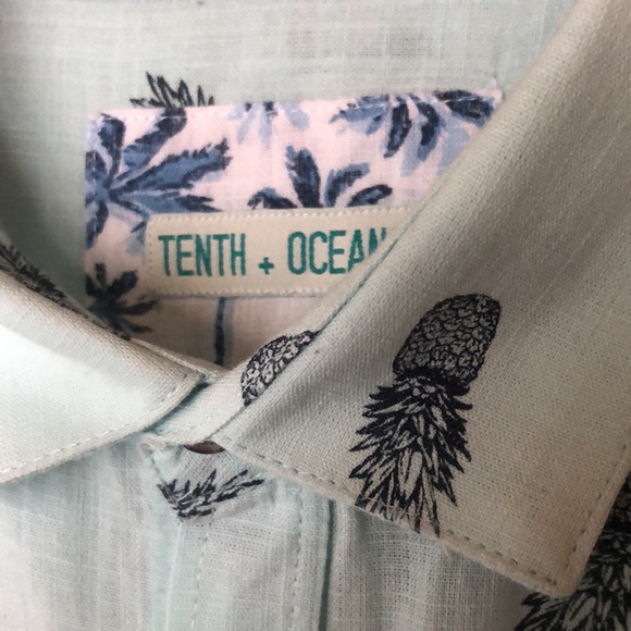 Tenth Ocean pineapple shirt men’s large short sleeve beach surf - Picture 2 of 5